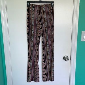 Blu Planet Boho Print High waisted Flare Pants